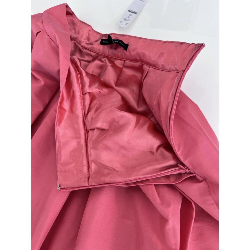 $140 NEW White House Black Market Elegant Gelato Taffeta Midi Skirt - Picture 5 of 11
